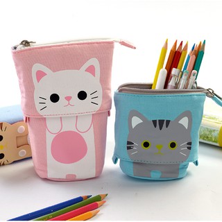 学生可爱简约可伸缩多功能笔袋 Students cute and simple retractable multi-functional pencil bag กล่องเครื่องเขียน