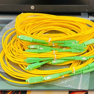 สินค้า SC/APC ขนาด 3 มิลลิเมตร ยาว 3 เมตร แพค 10 เส้น SC/APC-SC/APC Single-mode Single-fiber Optic Cable Patch Cord( 3m )