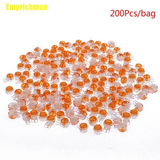 (Emprichman) K1 2 พอร์ตเจลเชื่อมต่อสายไฟ สีส้ม 200
