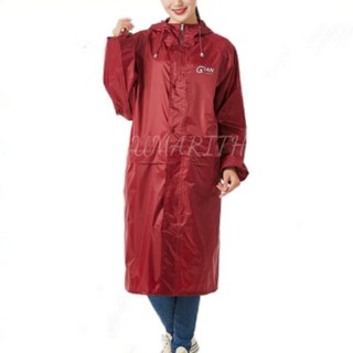 ภาพขนาดย่อของภาพหน้าปกสินค้าCoat Rain ชุดเสื้อโค้ทกันฝน เสื้อกันฝน มีแถบสะท้อนแสงปกป้อง 2 ชั้น ด้วยซิปและกระดุม (เสื้อแบบมีหมวกฮูทคลุมศรีษะ) จากร้าน skisszaa บน Shopee