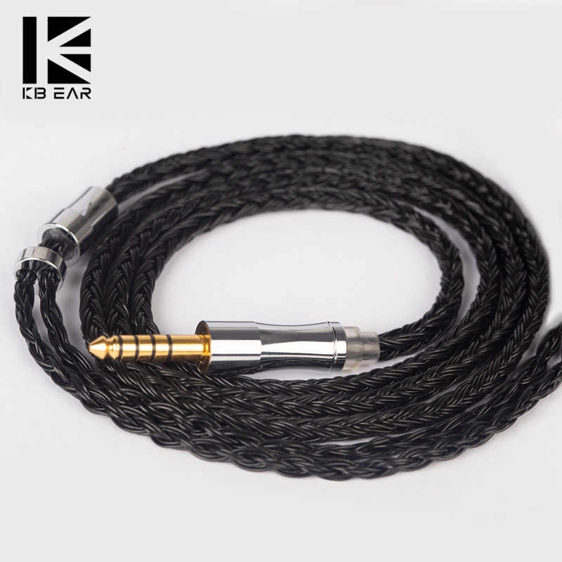 kbear-show-24-core-5n-silver-plated-ofc-upgrade-cable-336-strands-2-5mm-3-5mm-4-4mm-plug-widely-compatible-with-most-headphones