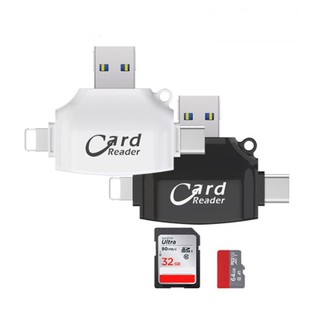 สินค้า iDragon การ์ดรีดเดอร์ (3) อะแดปเตอร์การ์ดรีดเดอร์ SD Card Reader Micro SD OTG