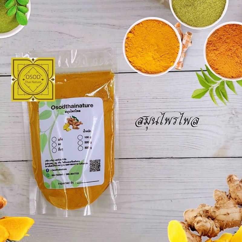 ผงไพล (Plai Powder) ขนาด 100 500 1000 กรัม ไพล สมุนไพร บดละเอียด แท้ ...