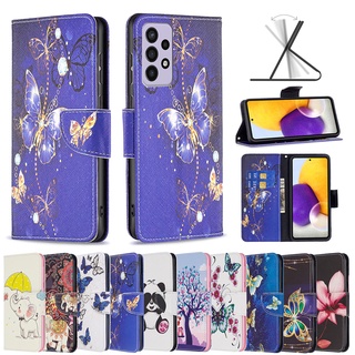 เคสโทรศัพท์หนัง ฝาพับ พร้อมช่องใส่บัตร สําหรับ Samsung Galaxy A05s A05 A15 M34 5G