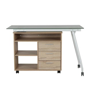 Desk DESK 120CM CT-3366UA WHITE OAK Office furniture Home &amp; Furniture โต๊ะทำงาน โต๊ะทำงาน FURDINI CT-3366UA สีไวท์โอ๊ค เ