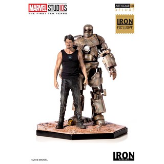 *กล่องบุบมุม* งานปั้น ของสะสม Iron Studios 1/10 Deluxe Art Scale - Tony Stark &amp; Mark I (Exclusive)