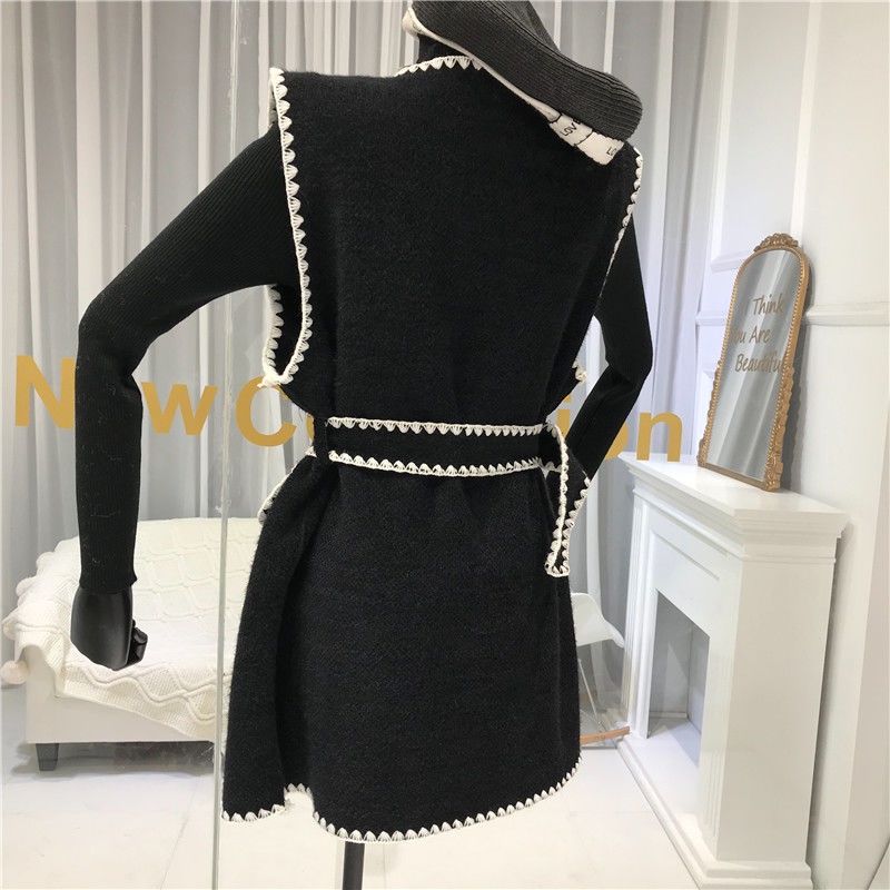 พร้อมส่ง-xiaoxiangfeng-เสื้อกั๊กผ้าวูลกลางและยาวกระโปรง-bottoming-เสื้อสูทอารมณ์สองชิ้นหญิง-2022-ใหม่สไตล์