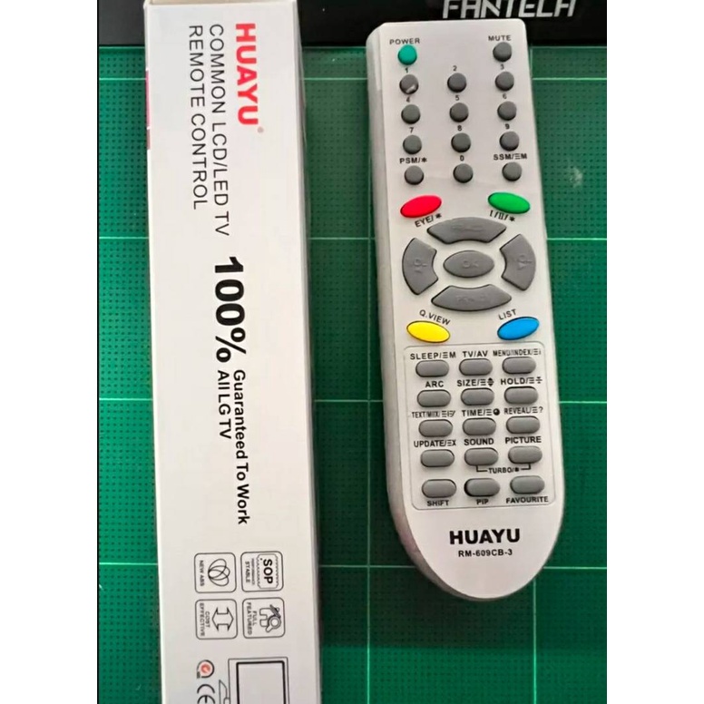 รีโมท-huayu-remote-control-ทีวีจอแก้ว-จอนูน-จอแบน-rm-609cb-3