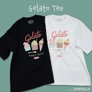 เสื้อยืดผ้าฝ้ายพิมพ์ลายคลาสสิก Morning Terrtella | Gelato Tee เสื้อยืด S M L