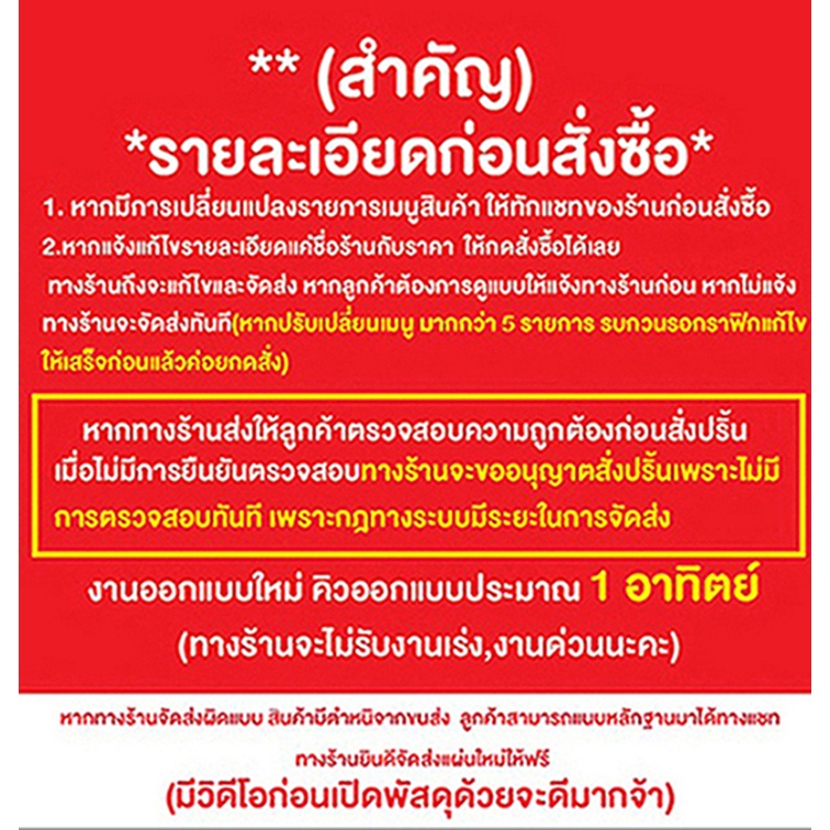 ป้ายอะคริลิค-เมนูอาหารและเครื่องดื่ม-a009-สามารถแก้ไขรายละเอียดได้