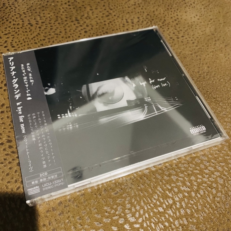 ariana-grande-k-bye-for-now-sweetener-live-2-cd-japan-album-sealed