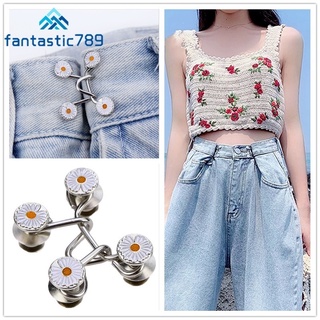 Fantastic789 Daisy Pattern Jean Buttons Waist Extender or Reducer for Women Men Practical Tool