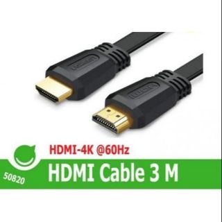 UGREEN HDMI Cable 3m 4K (50820)Full HD 144Hz, รับประกัน 2 ปี