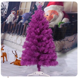 【In Stock】ต้นคริสต์มาสประดิษฐ์สีม่วงพร้อมขาตั้ง 2/3 ฟุต