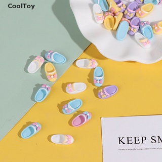 Cooltoy น่ารัก 5 คู่ 1/12 บ้านตุ๊กตา ขนาดเล็ก รองเท้าแตะ สําหรับตุ๊กตา รองเท้า อุปกรณ์เสริม