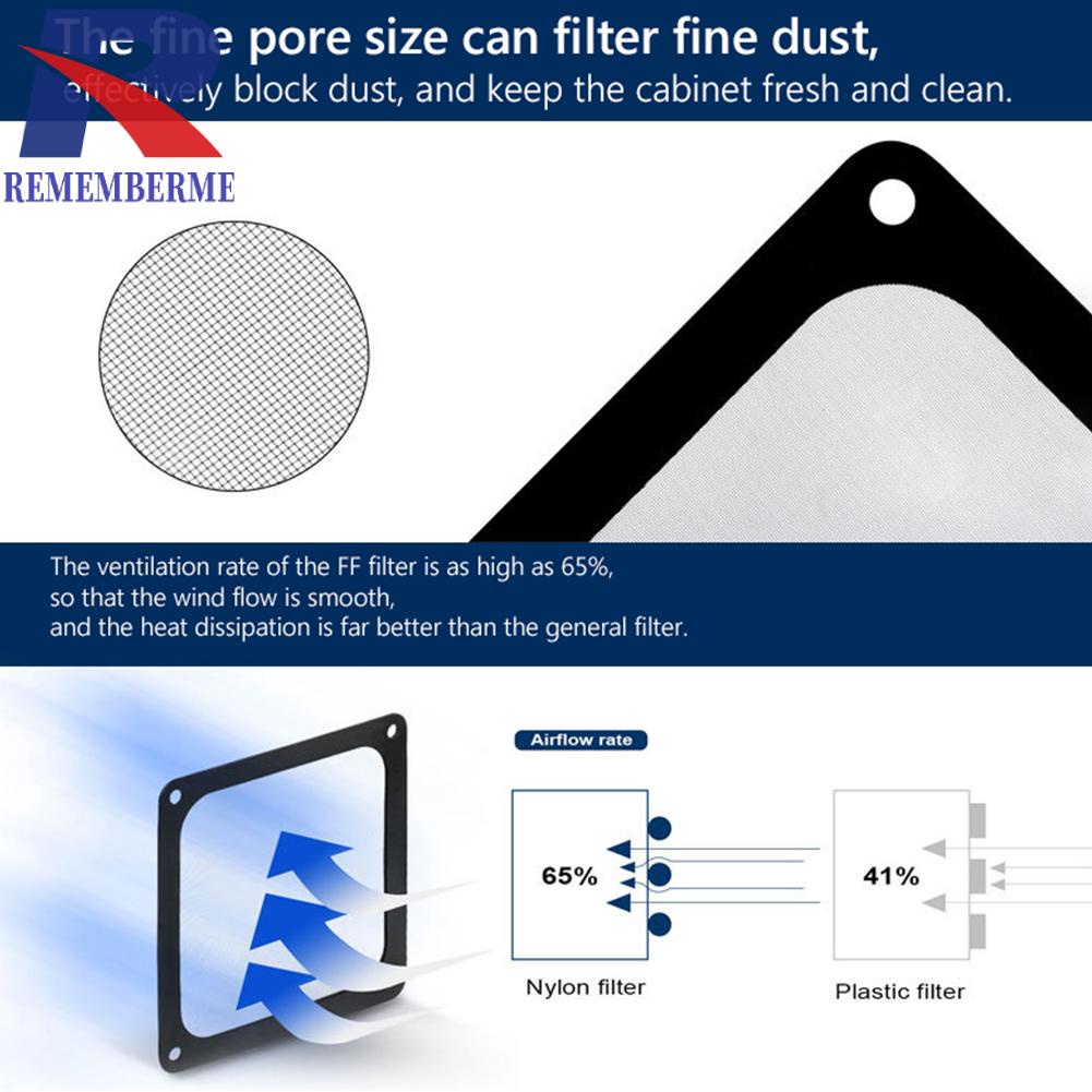 ภาพสินค้าตาข่ายกรองฝุ่น แบบแม่เหล็ก สําหรับพัดลมคอมพิวเตอร์ Pc จากร้าน rememberme.th บน Shopee ภาพที่ 4