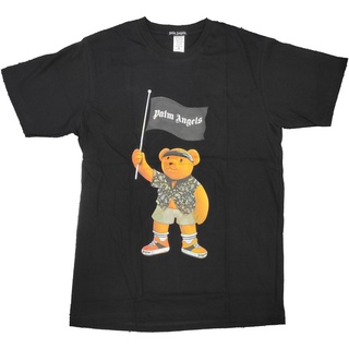 Tee เสื้อยืดแฟชั่น▣⭐ Palm Angels ⭐ เสื้อยืด คอกลม แขนสั้น แฟชั่น หมี ธง ปาล์ม แองเจิ้ล flag unisex