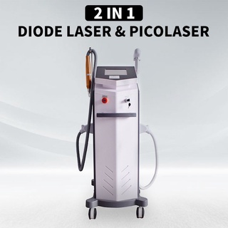 2 in 1 picosecond + 808nm freezing point painless hair removal machine laser picosecond tattoo removal freckles removal