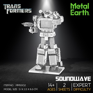 โมเดลโลหะ 3 มิติ Transformers Soundwave MMS302 ของแท้ 100% สินค้าเป็นแผ่นโลหะต้องประกอบเอง