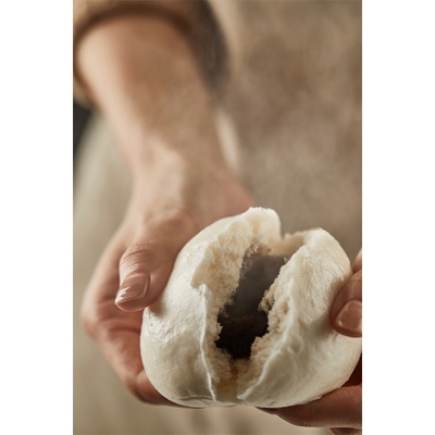 ซาลาเปาเกาหลีโฮปังสอดไส้ถั่วแดงบดและไส้ผักรวมแช่แข็ง-samlip-hopang-steamed-bun-255g