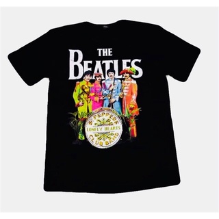 เสื้อวงThe Beatles t-shirts เสื้อยืดผช เท่ๆ คอลูกเรือ