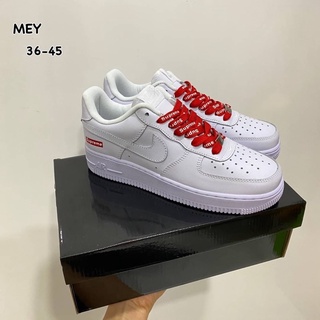 รองเท้าผ้าใบรองเท้าลำลอง Nike Air Force One1 งาน High end+กล่องใบเสร็จใบเซอรับประกันสินค้าตรงปก 100%