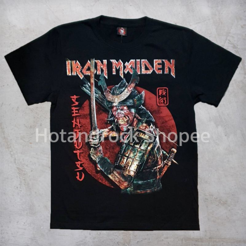 เสื้อยืดโอเวอร์ไซส์เสื้อยืดวงสีดำ-iron-maiden-tdm-1834-hotandrocks-3xl