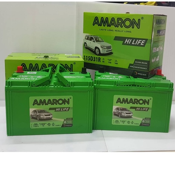 amaron-115d31r-l-hi-life-แบตเตอรีรถกระบะ-ccaสูง-สินค้านำเข้า-แบรนด์ที่กล้ารับประกันนาน-24-เดือน-คุณภาพดี-ราคาคุ้มค่า