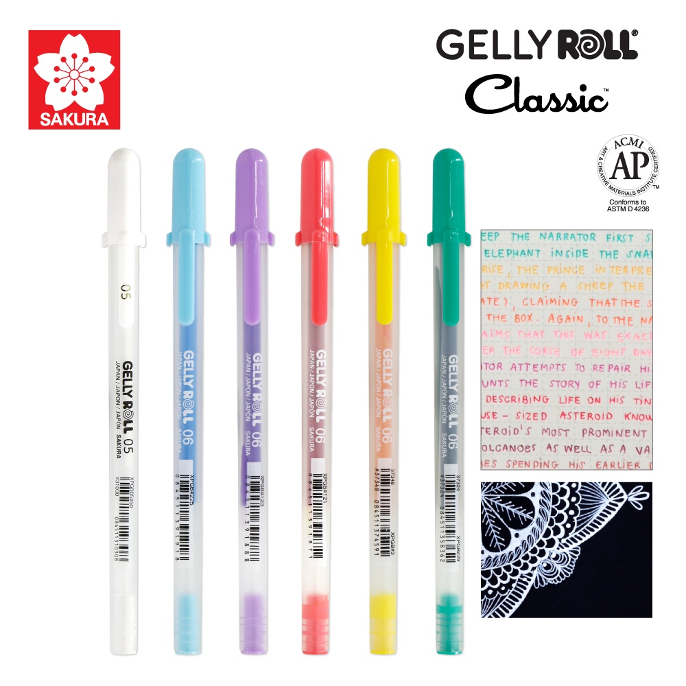 ปากกา-gelly-roll-รุ่น-classic-ขนาดลายเส้น-0-3mm-คละสี