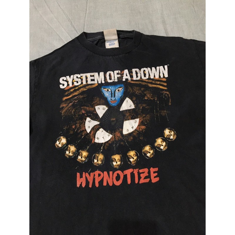 เสื้อผ้าผช🔥 เสื้อวงมือสอง VINTAGE 00s SYSTEM OF A DOWN HYPNOTIZE Size S  มือ2 🔥S-5XL