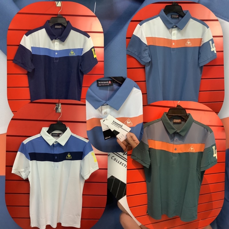 ภาพหน้าปกสินค้าเสื้อกอล์ฟ Men golf shirt lecoq sportif  Japan golf shirt จากร้าน shoping_player บน Shopee