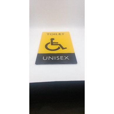 ป้ายห้องน้ำอคริลิกคนพิการ-unisex