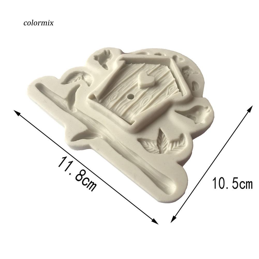 clmx-แม่พิมพ์ซิลิโคน-รูปบ้านนกน่ารัก-สําหรับทําเค้ก-ฟองดองท์