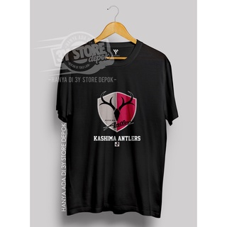 เสื้อยืดโอเวอร์ไซส์เสื้อยืด ผ้าฝ้าย พิมพ์ลาย J-league KASHIMA ANTLERS Relax COMBED 30S-3YS-3XL