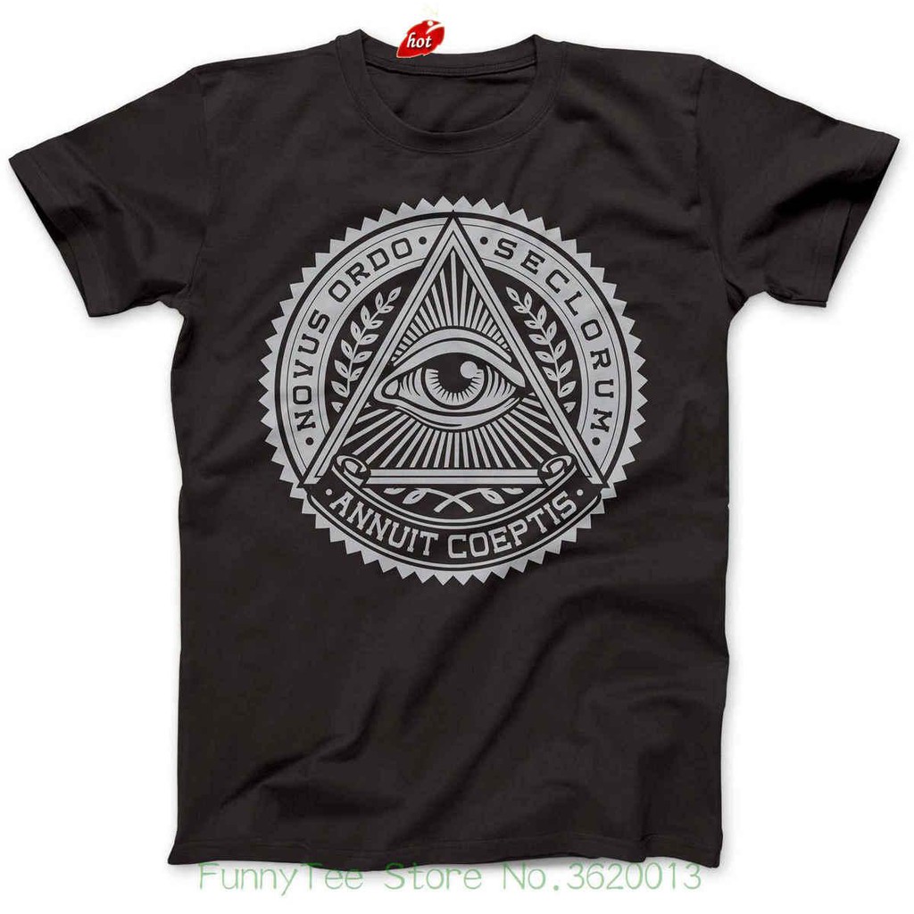 100-cotton-เสื้อยืดลายกราฟฟิก-illuminati-oog