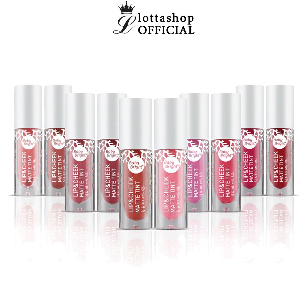 ภาพสินค้าBaby Bright Lip & Cheek Matte Tint 2.4g (Mew) ลิปเบบี้ไบร์ท ลิปมิว นิษฐา ลิปทิ้น ทิ้นท์ เนื้อแมท ใช้ได้ทั้งปากและแก้ม จากร้าน lottashop บน Shopee ภาพที่ 1