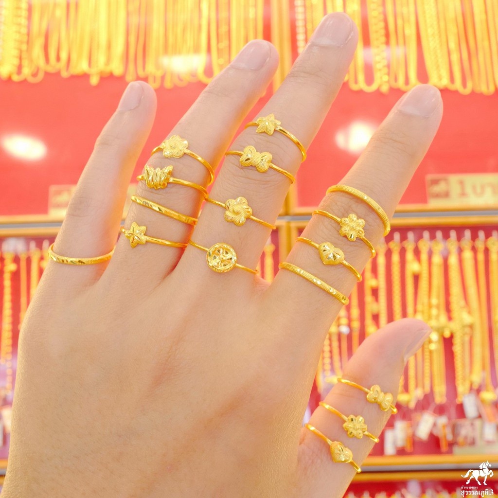 ภาพสินค้าแหวนทองคำแท้ 0.4 กรัม ลาย ทองแท้ 96.5% ขายได้ จำนำได้ มีใบรับประกัน แหวนทอง แหวนทองคำแท้ จากร้าน swpgold บน Shopee ภาพที่ 3
