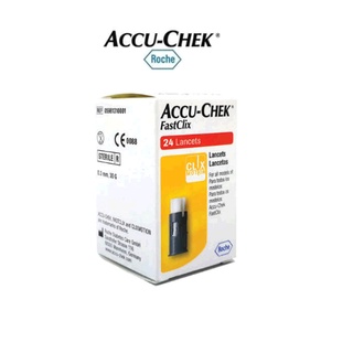 Accu-check Fastclix เข็มเจาะปลายนิ้ว แอคคิว-เช็ค ฟาสคลิก 1 กล่อง (24 ชิ้น)