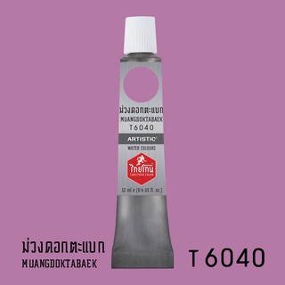 สีน้ำไทยโทน ThaiTone Water Colours : สีม่วงดอกตะแบก T6040 ขนาด 12 ml. by ARTISTIC