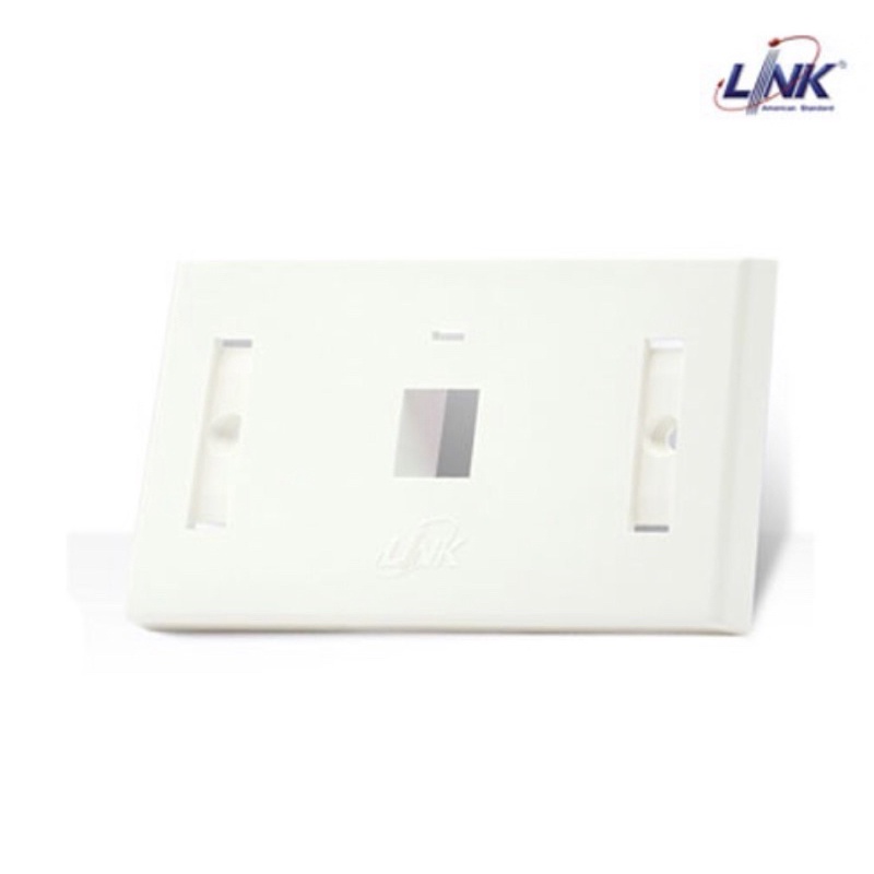 link-us-2001awh-face-plate-1-port-with-icon-amp-lable-id-white-color