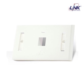 Link US-2001AWH Face Plate 1 Port With Icon &amp; Lable ID, White color