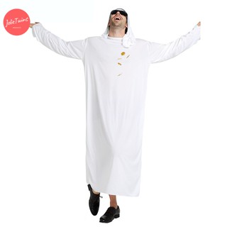 ภาพขนาดย่อของภาพหน้าปกสินค้าพร้อมส่ง ชุดเศรษฐีอาหรับ เจ้าของบ่อน้ำมัน arabian suit muslim wear ชุดมุสลิม จากร้าน pei22 บน Shopee ภาพที่ 5