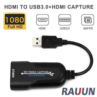 ภาพหน้าปกสินค้าMini Video Capture Card USB 3.0 HDMI Video Recording Box For PS4 Game DVD Camcorder HD Camera Live Recording ที่เกี่ยวข้อง