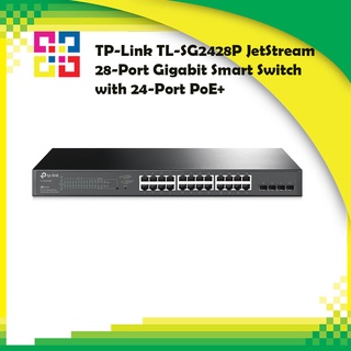 TP-Link TL-SG2428P JetStream 28-Port Gigabit Smart Switch with 24-Port PoE+