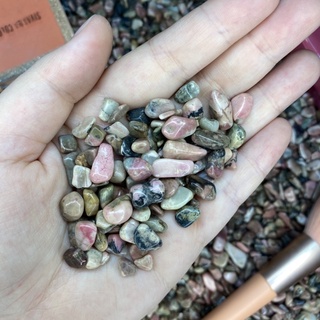 💎 โรโดไนต์ Rhodonite ศิลากู้ภัย 100g. หิน เศษพลอย พร็อพถ่ายรูป หินประดับ แต่งตู้ปลา แต่งต้นไม้ วัถุมงคล