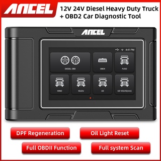 Obd2 เครื่องสแกนเนอร์วินิจฉัยรถยนต์ 12V-24V DPF HD3200
