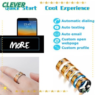 Clever Fashion Wearable Connect Dragon Pattern Intelligent NFC Finger Ring NEW Waterproof Technology Android Phone Equipment Multifunctional Smart/Multicolor