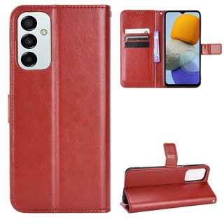 เคสสำ Samsung Galaxy M23 5G Case Flip PU Leather Phone Casing Samsung M23 5G คสโทรศัพท์มือถือ Back Cover