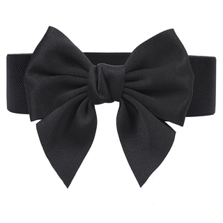 พร้อมส่ง เข็มขัดผ้าฝ้าย เอวยางยืด ประดับโบว์ ลายดอกไม้ สไตล์เกาหลี แฮนด์เมด เข้ากับทุกชุด สําหรับผู้หญิง