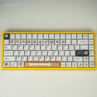 【3C】 116 คีย์ Xda Profile Keycaps Pbt ย้อมสีผมสําหรับ Cherry Mx สวิทช์